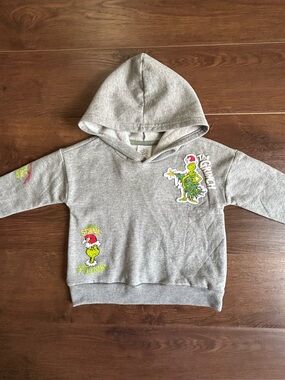 How the Grinch Stole Christmas Gray Hoodie 2T